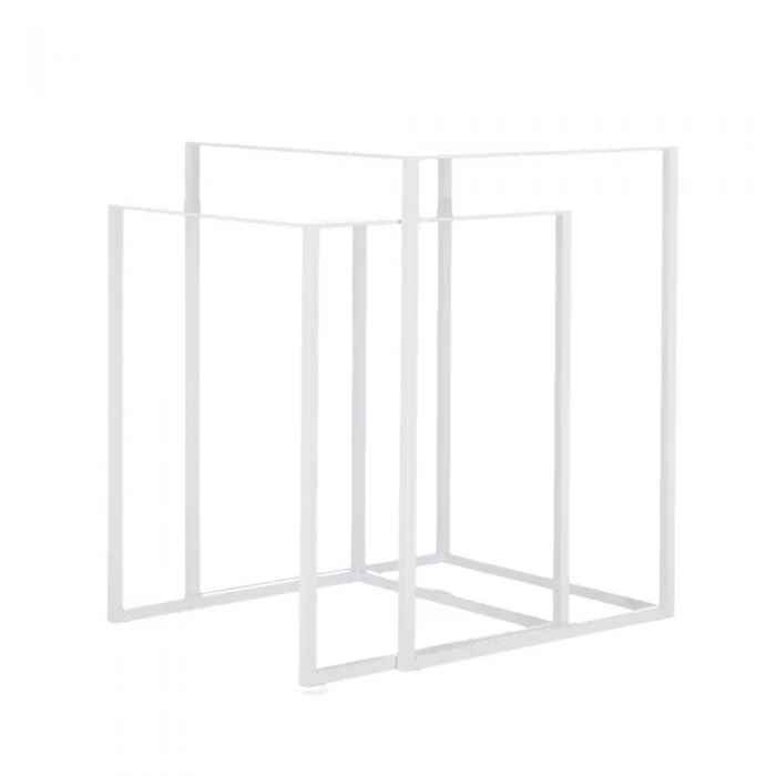 B-Ware Jan Kurtz Pur Beistelltisch Couchtisch Sofatisch Ablagetisch Tisch weiß 2er Set