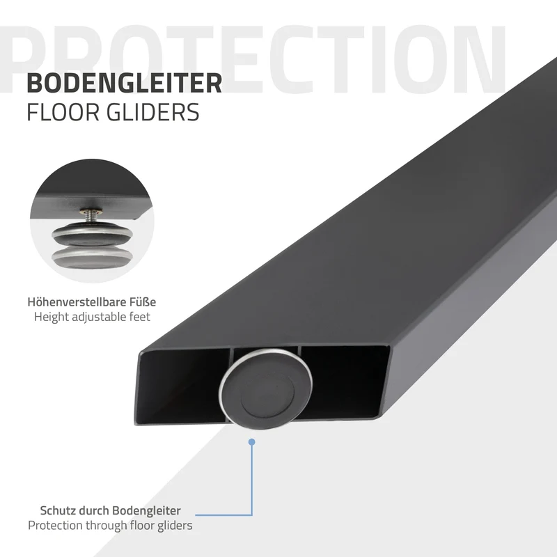 Tischbeine Tischgestell Spider 78 x 71 x 150 cm Anthrazit aus Metall ML-Design