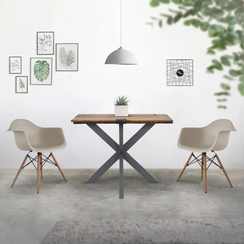 Tischbeine Tischgestell Spider 85 x 71 x 85 cm Anthrazit aus Metall ML-Design