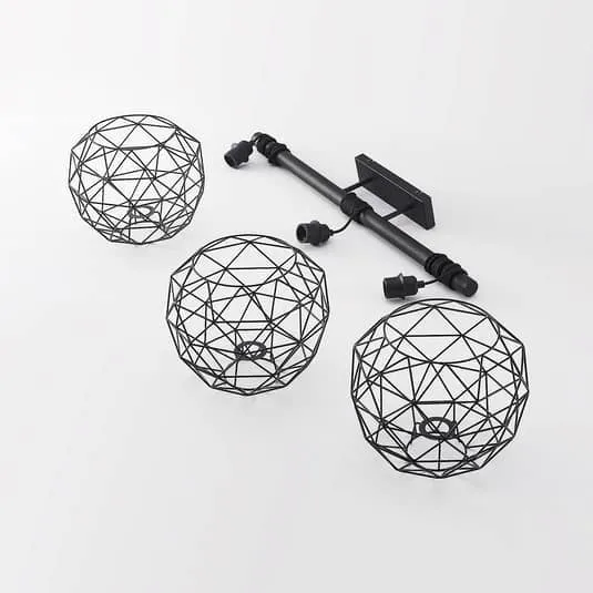 B-Ware Lindby Paridimo Hängelampe Hängeleuchte Pendellampe Lampe Leuchte Stahl 3 flg.