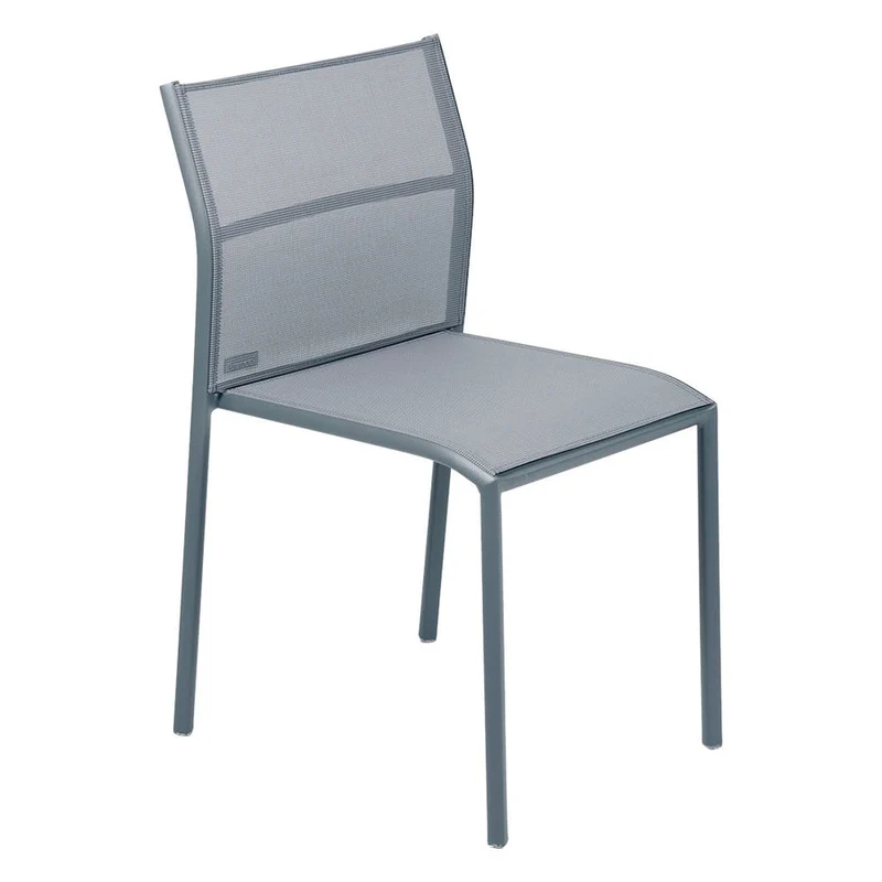 B-Ware Fermob Gartenstuhl Esszimmerstuhl Cadiz Stuhl gewittergrau Aluminium Outdoor