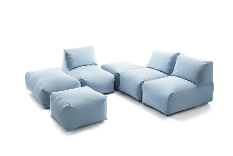 B-Ware Sitting Bull Sessel Stuhl Indoor Outdoor Zipp meeresblau hellblau Polyester