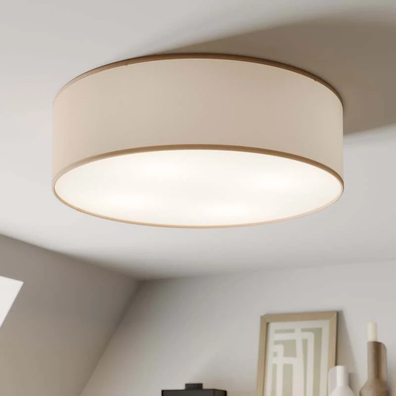 B-Ware Euluna Deckenleuchte Rondo Deckenlampe Deckenlicht beige 45 cm Wohnzimmer r637