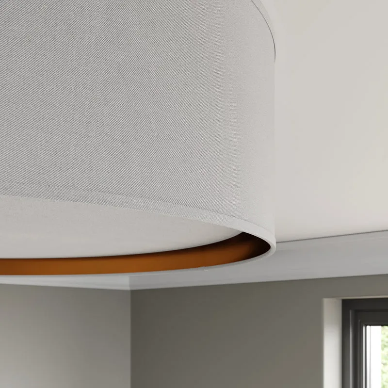 B-Ware TK-LightingDeckenleuchte Bilbao LED Lampe dimmbar weiß gold Ø60cm 17cm Höhe