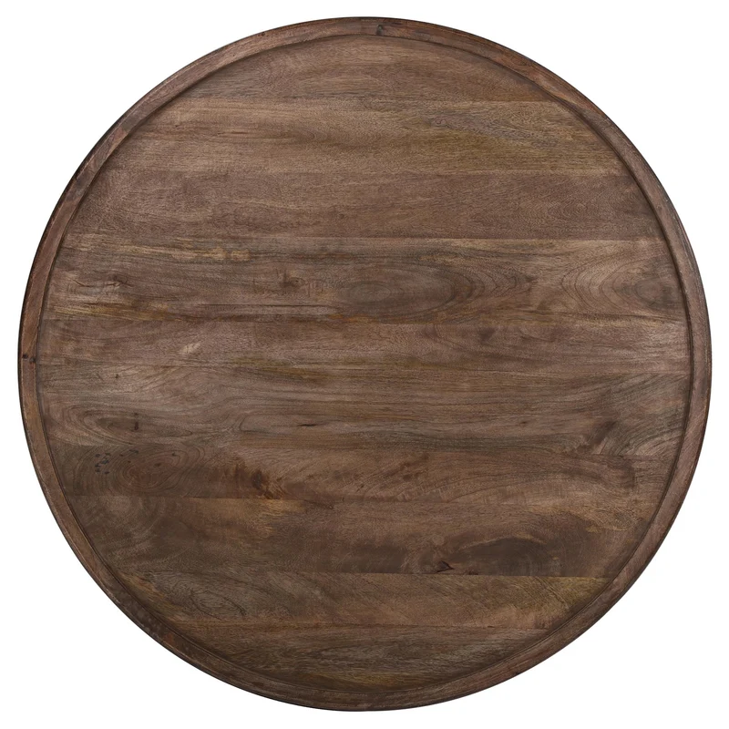 Couchtisch rund Ø 100x45 cm Braun aus Mangoholz WOMO-Design