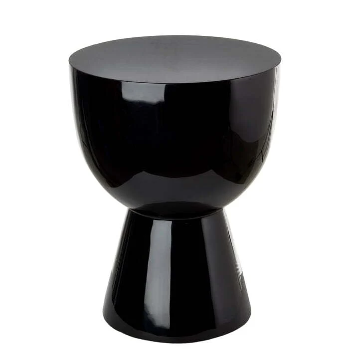 B-Ware Pols Potten Tip Tap Hocker Beistelltisch Sitzhocker Nachttisch H46cm schwarz