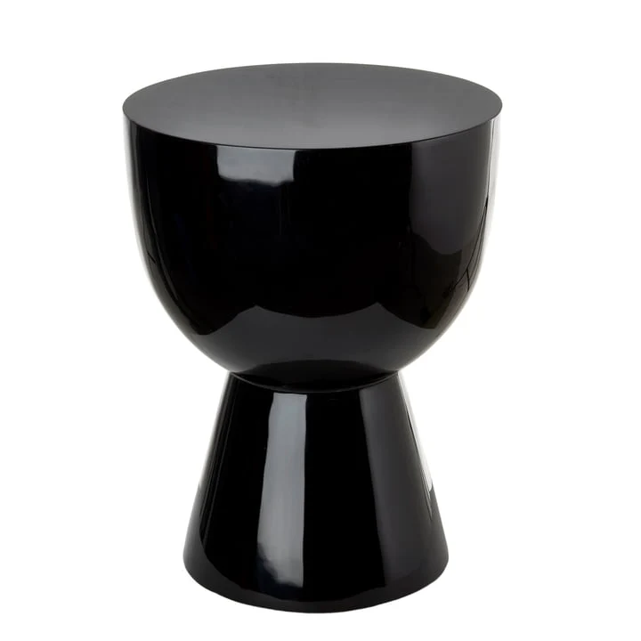 B-Ware Pols Potten Tip Tap Hocker Beistelltisch Sitzhocker Nachttisch H46cm schwarz