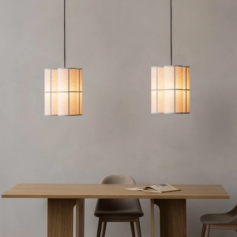 B-Ware Audo Copenhagen Pendelleuchte Hängelampe Hashira Cluster creme Leinen Ø 32 cm