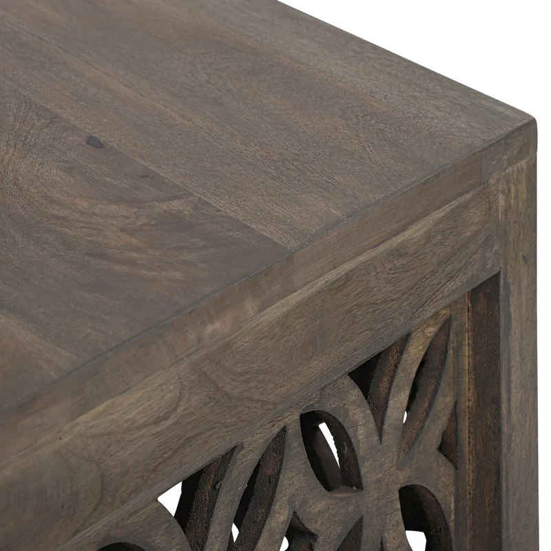 Couchtisch Ø 100x45 cm Natur aus Mangoholz WOMO-Design