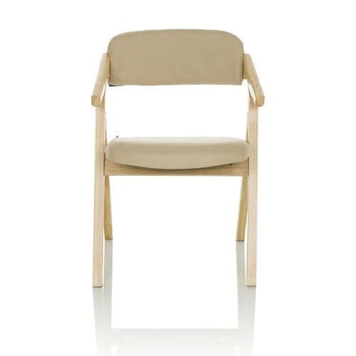 B-Ware hjh OFFICE Besucherstuhl Klappstuhl SCANDIO Holzrahmen Beige Stoff