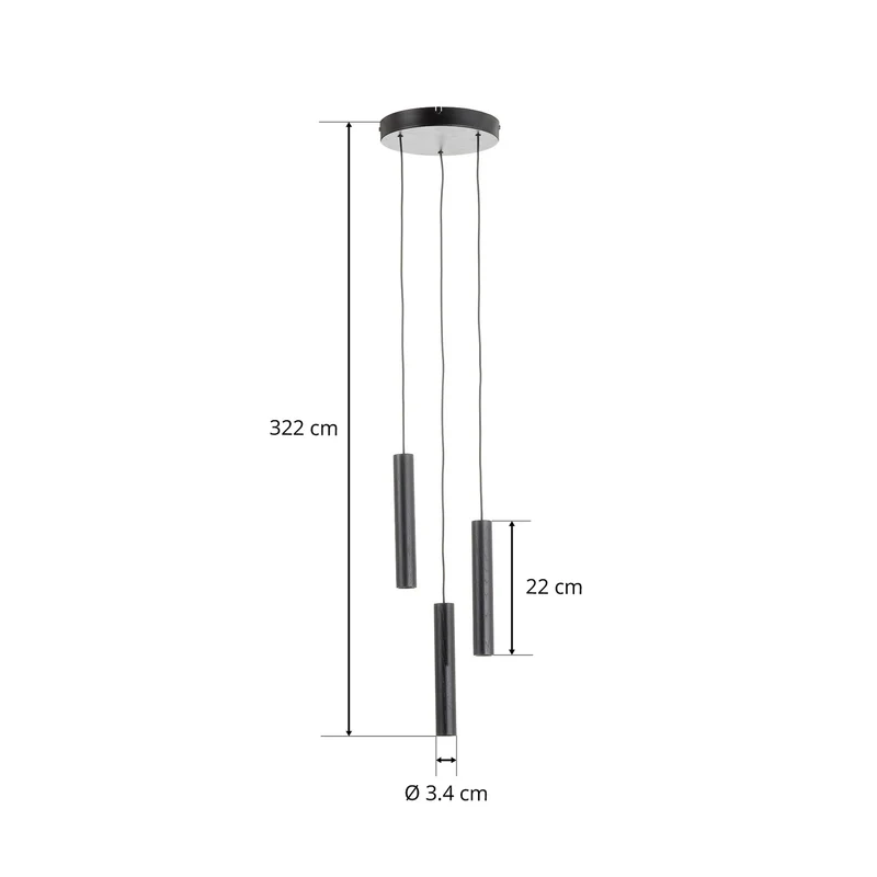 B-Ware Umage Chimes Pendelleuchte LED Hängeleuchten Deckenlampe Lampe Leuchte schwarz