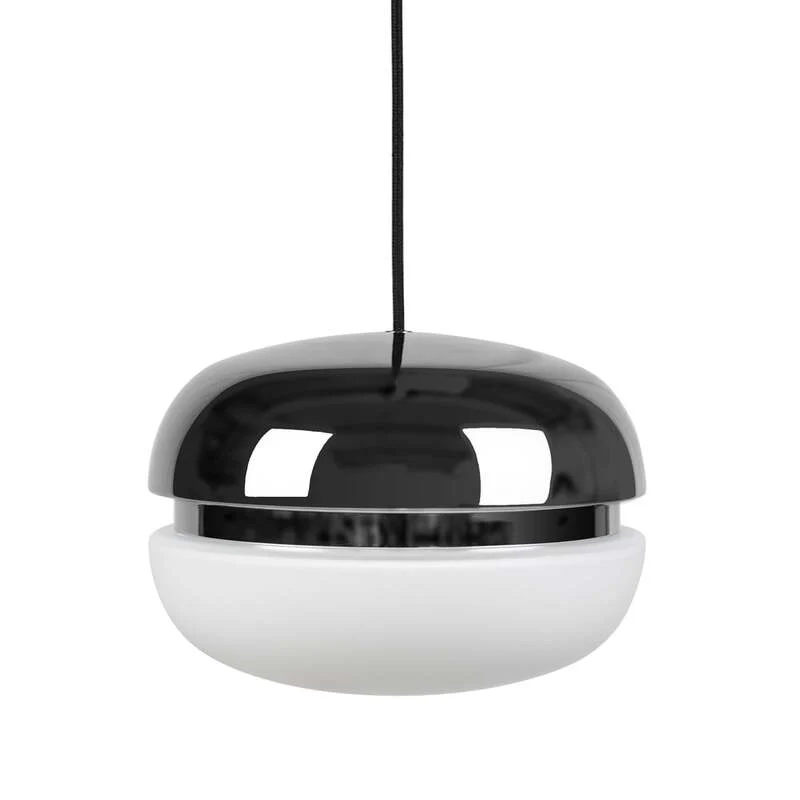 B-Ware HANA Pendelleuchte Hängelampe Macaron Chrom Ø 18 cm Wohnzimmer Beleuchtung