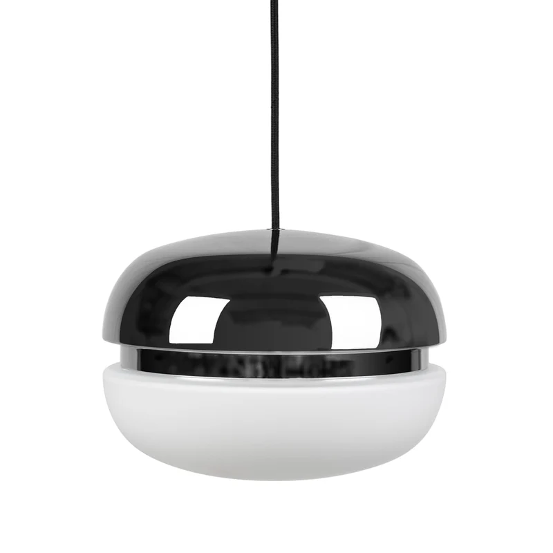 B-Ware HANA Pendelleuchte Hängelampe Macaron Chrom Ø 18 cm Wohnzimmer Beleuchtung