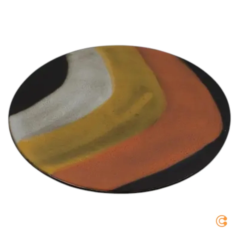 B-Ware HKliving 70's Schale mit Fuß Ø33cm Servierplatte Servierteller SIEHE TEXT/FOTO