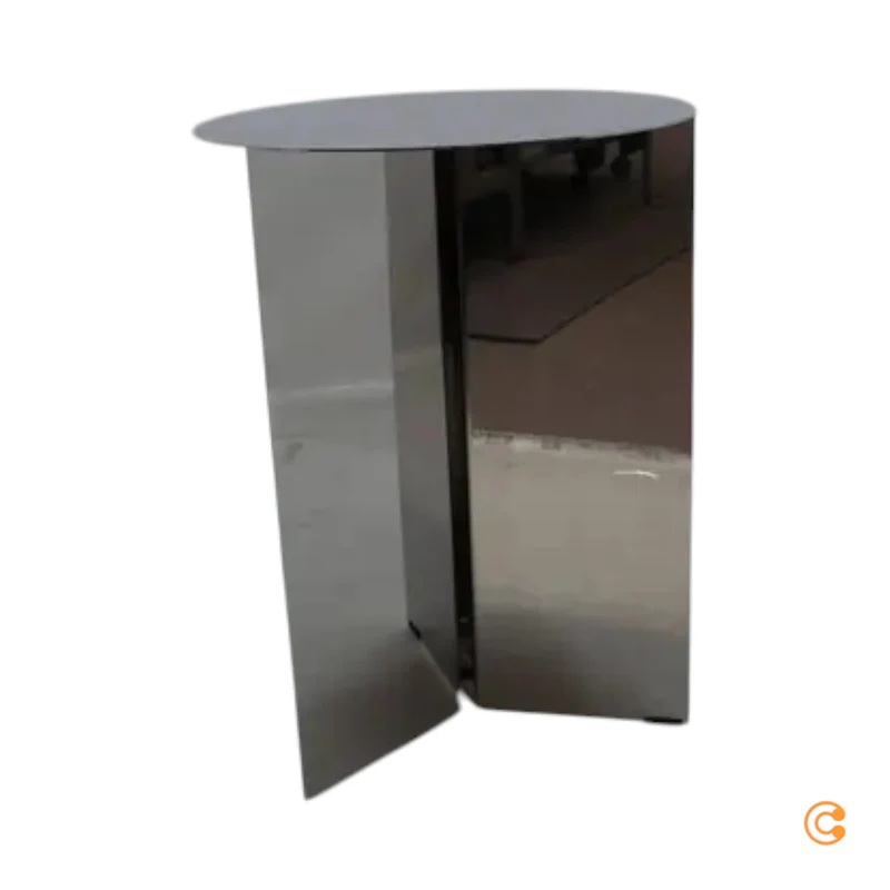 B-Ware Hay Slit Table Round High Tisch Beistelltisch Couchtisch Stahl SIEHE TEXT/FOTO