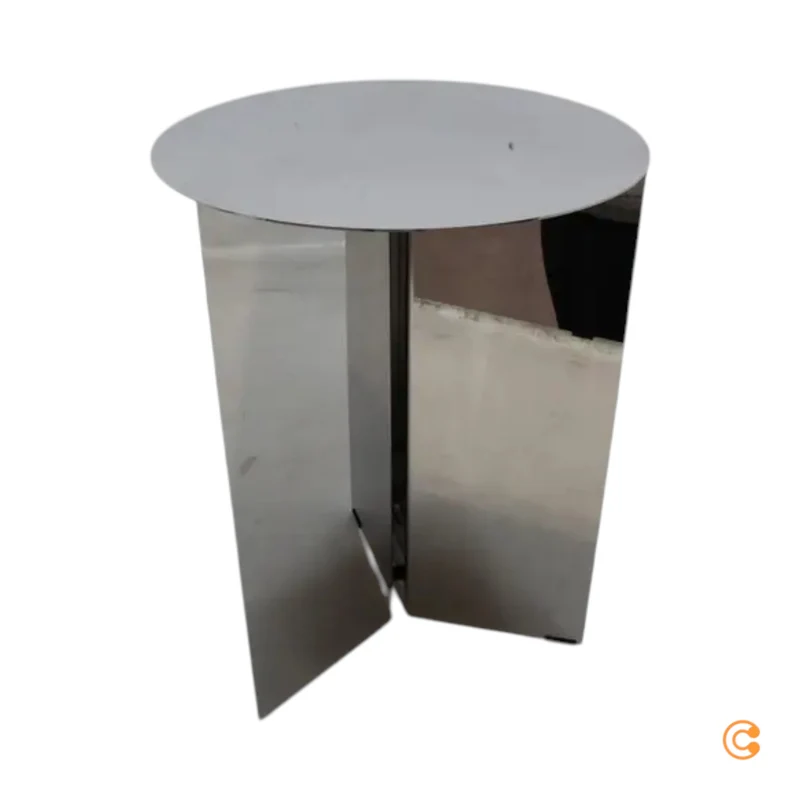 B-Ware Hay Slit Table Round High Tisch Beistelltisch Couchtisch Stahl SIEHE TEXT/FOTO