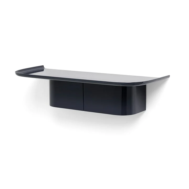 B-Ware Hay Korpus Wandregal mit Kleiderhaken M midnight blue Wandbrett Regalbrett Regal