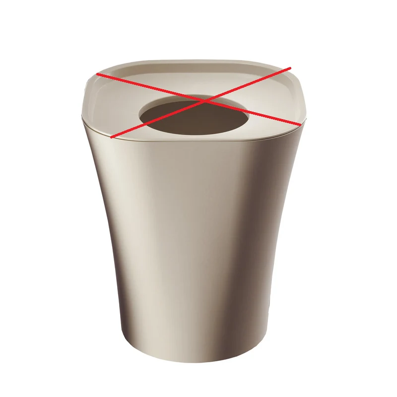 C-Ware Magis - Trash Papierkorb beige Design-Mülleimer Büroeinrichtung SIEHE TEXT/FOTO