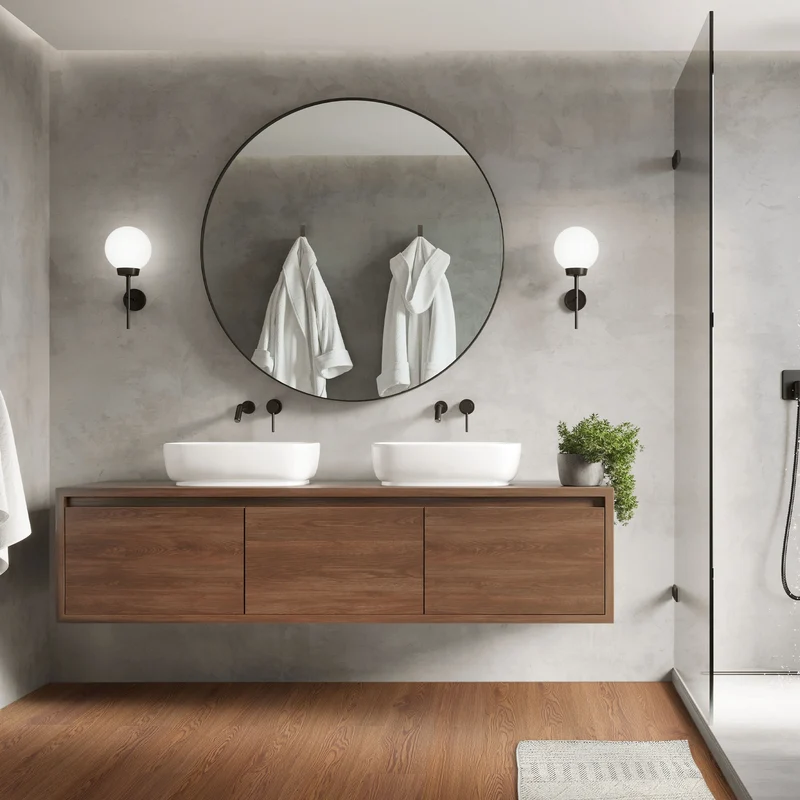 5x Deluxe PVC Klebevinylboden für 2,23 m² Roteiche Braun 2 mm dick ML-Design