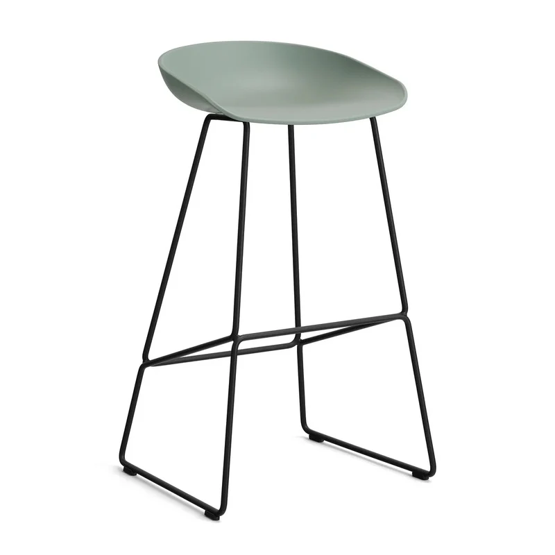 B-Ware HAY Barhocker Hocker AAS 38 Kunststoff Sitzschale Stahlgestell grün