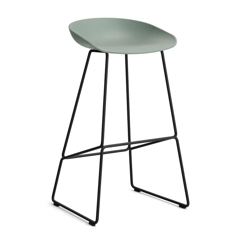 B-Ware HAY Barhocker Hocker AAS 38 Kunststoff Sitzschale Stahlgestell grün