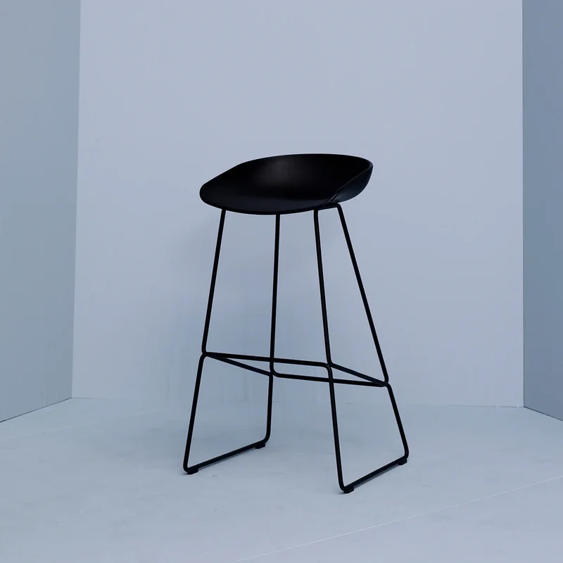 B-Ware HAY Barhocker Hocker AAS 38 Kunststoff Sitzschale Stahlgestell grün