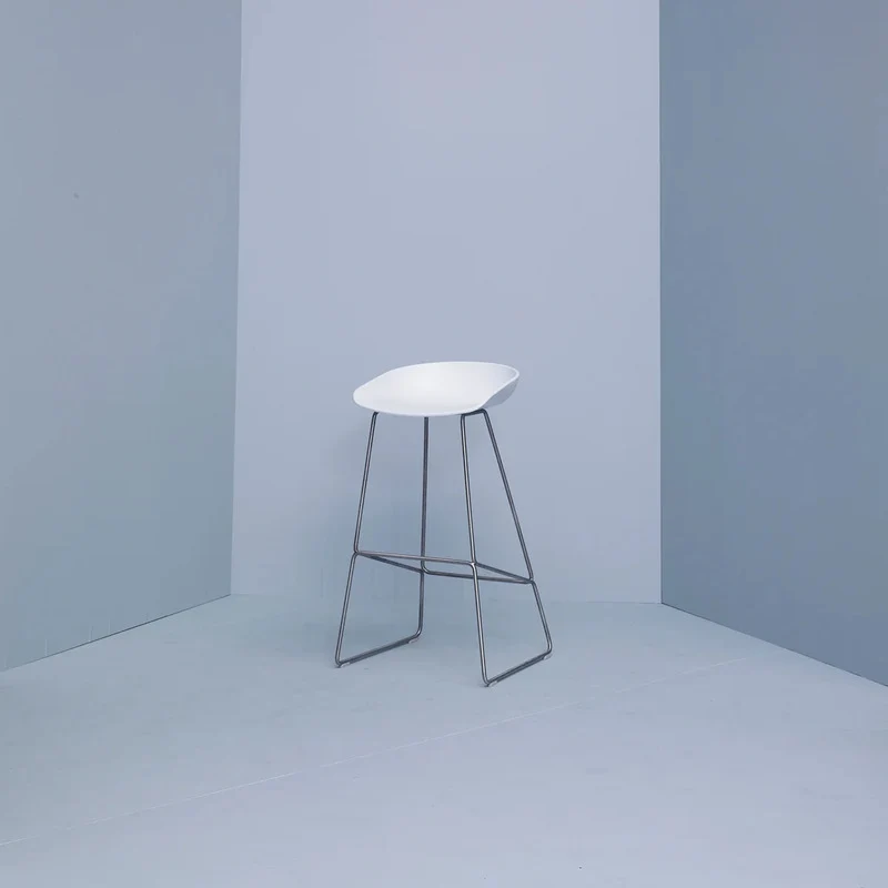 B-Ware HAY Barhocker Hocker AAS 38 Kunststoff Sitzschale Stahlgestell grün