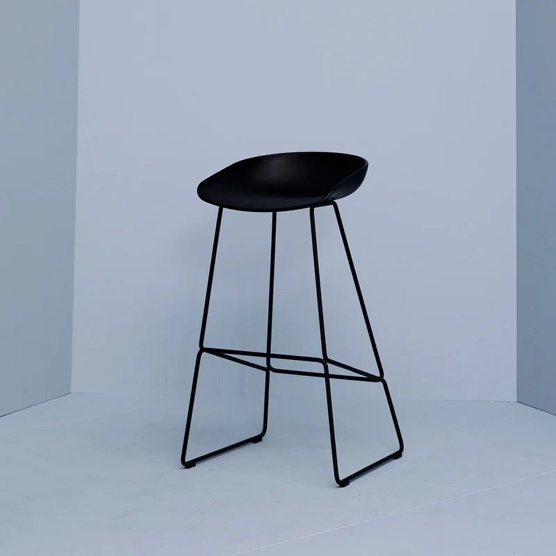 B-Ware HAY Barhocker Hocker AAS 38 Kunststoff Sitzschale Stahlgestell grün