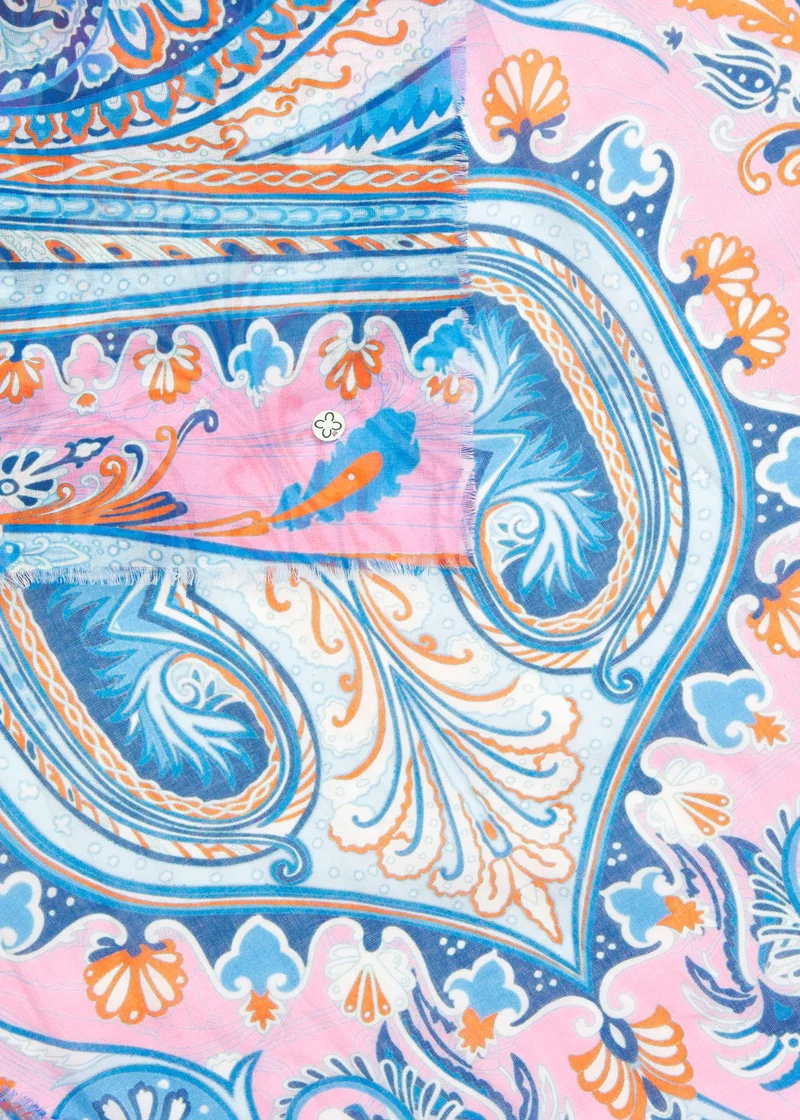 Schal aus Baumwolle mit Paisley-Muster