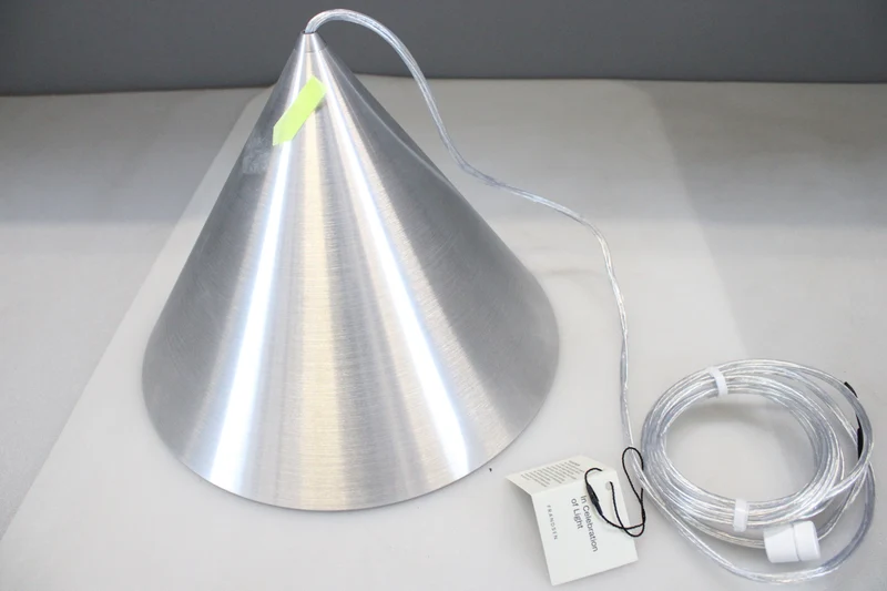 B-Ware Frandsen Pendelleuchte Hängelampe Benjamin Aluminium gebürstet Ø30cm SIEHE TEXT