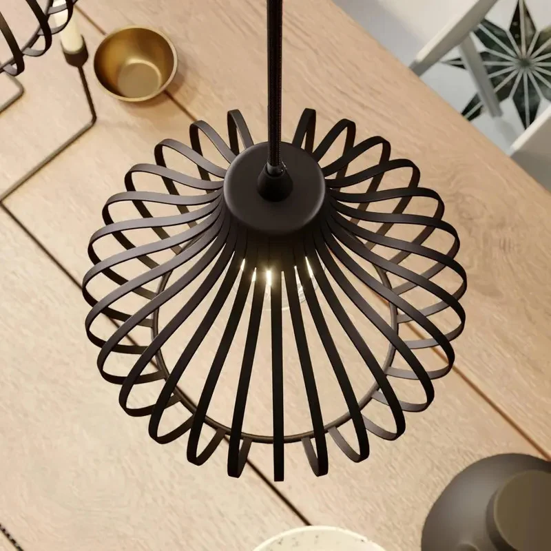 B-Ware Lindby Frances Hängelampe Hängeleuchte Pendellampe Lampe Leuchte braun, 4-fl.345