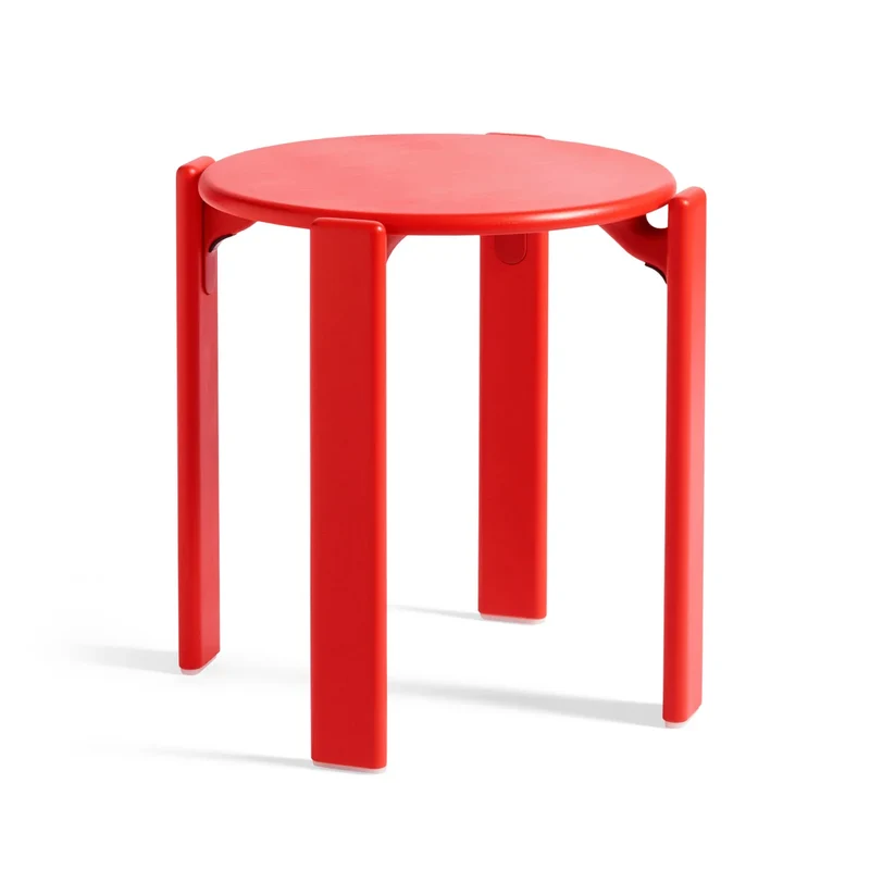 B-Ware HAY Hocker Sitzgelegenheit Rey Filzgleiter scarlet red Sitzhocker Höhe 46 cm