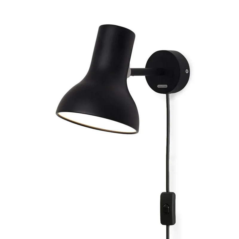 B-Ware Anglepoise Wandleuchte Lampe Type 75 Mini Schwarz Kabel Wohnzimmer Beleuchtung