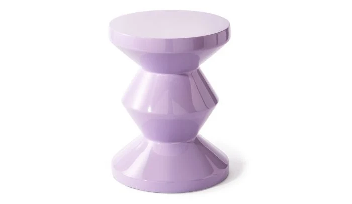 B-Ware Pols Potten Zig Zag Hocker Sitzhocker Dekohocker Design Tritthocker lila flieder