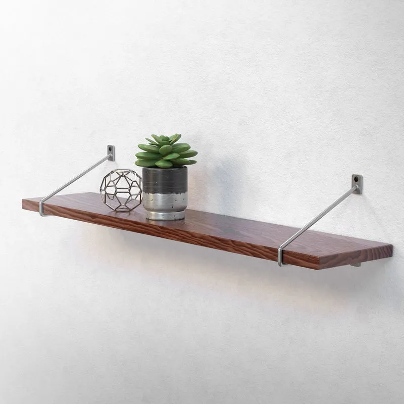 2er Set Wandkonsole Regalhalterung 2x 220 x 180 mm Grau aus Stahl ML-Design