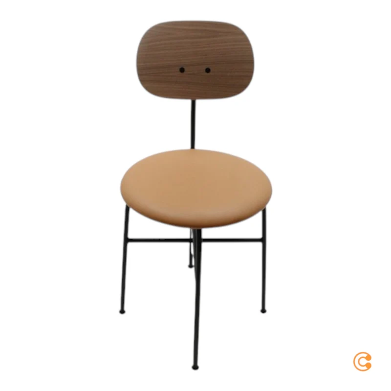 B-Ware Audo Stuhl Sitzmöbel Afteroom Plus Leder beige Esszimmerstuhl Rückenlehne Braun