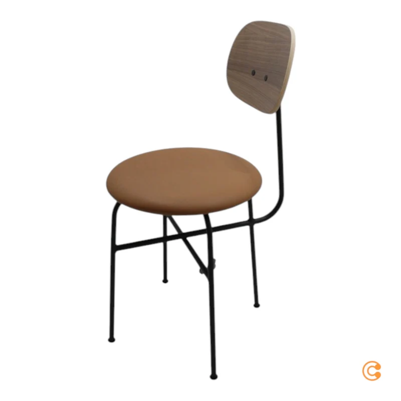B-Ware Audo Stuhl Sitzmöbel Afteroom Plus Leder beige Esszimmerstuhl Rückenlehne Braun