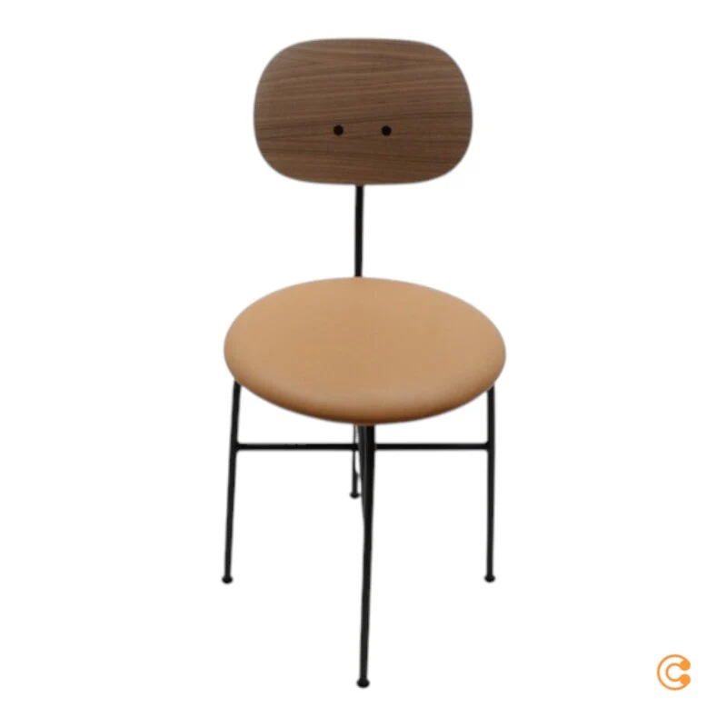 B-Ware Audo Stuhl Sitzmöbel Afteroom Plus Leder beige Esszimmerstuhl Rückenlehne Braun