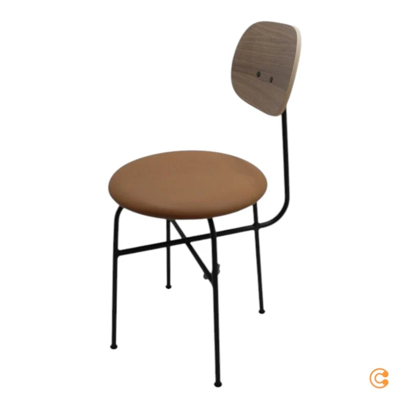 B-Ware Audo Stuhl Sitzmöbel Afteroom Plus Leder beige Esszimmerstuhl Rückenlehne Braun