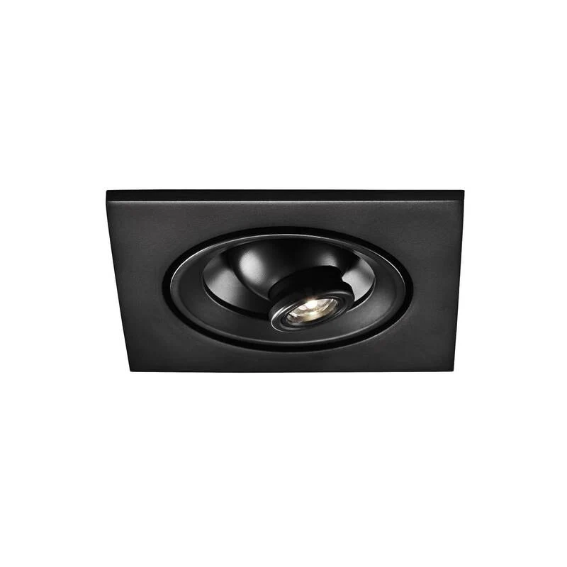 B-Ware Egger Riga Zooom Einbauspot Einbaulampe Deckenlampe Lampe 2W eckig schwarz 3000K