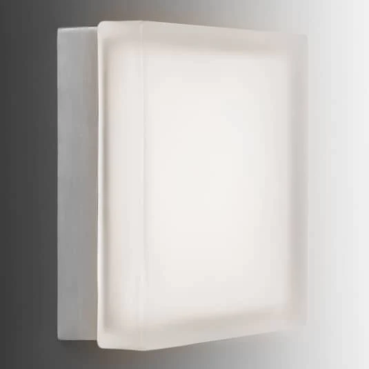B-Ware Akzentlicht Moderne LED-Wandleuchte Briq 02L Wandlampe Lampe Leuchte Glasschirm