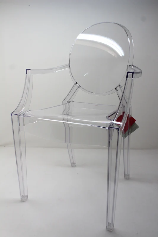 B-Ware Kartell Louis Armlehnstuhl Stuhl Gartenstuhl Essstuhl transparent SIEHE TEXT