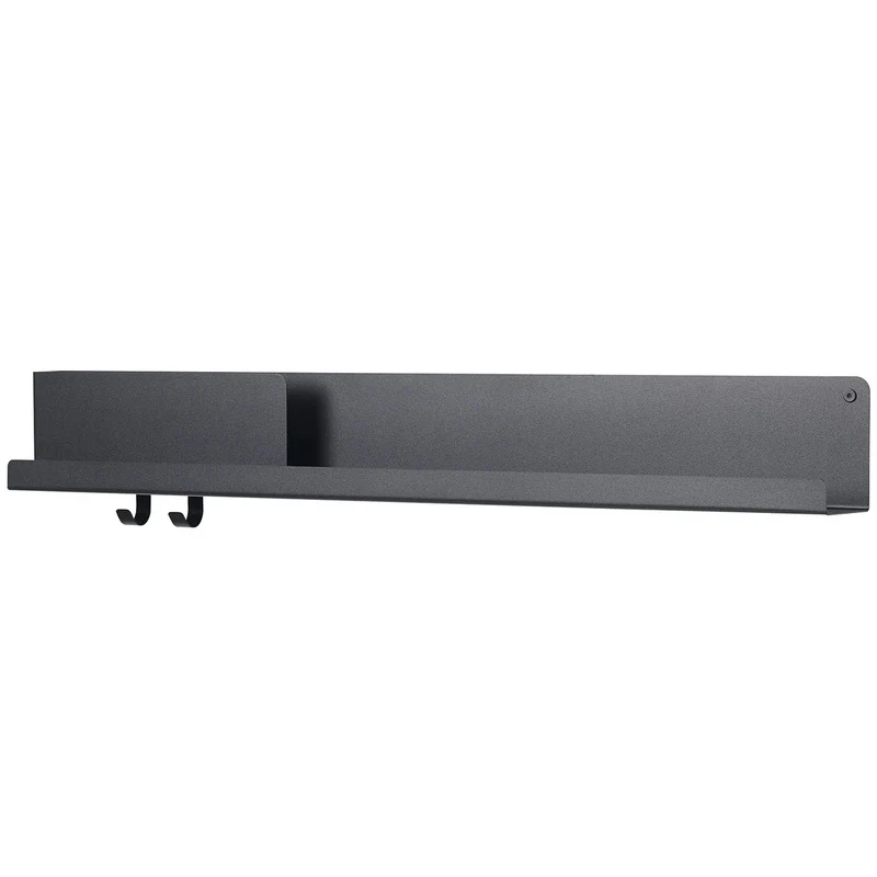 B-Ware Muuto Wandregal Regal Metall schwarz 96x13cm Organizer Ablage Garderobe