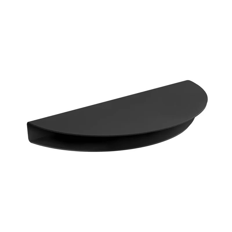 B-Ware Moebe Wandregal Ablage Half Moon Regal Stahl schwarz 20x40 cm Aufbewahrung