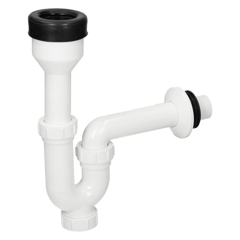 Urinal Pissoir aus Keramik mit Zulauf von Hinten inkl. Absaug Siphon Luxebath