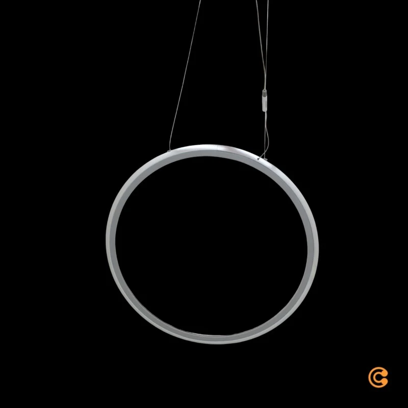 B-Ware Pendelleuchte Hängelampe Discovery Vertical 70 cm Aluminium App Steuerung LED