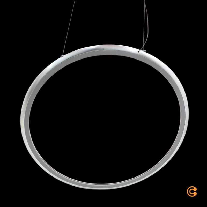 B-Ware Pendelleuchte Hängelampe Discovery Vertical 70 cm Aluminium App Steuerung LED