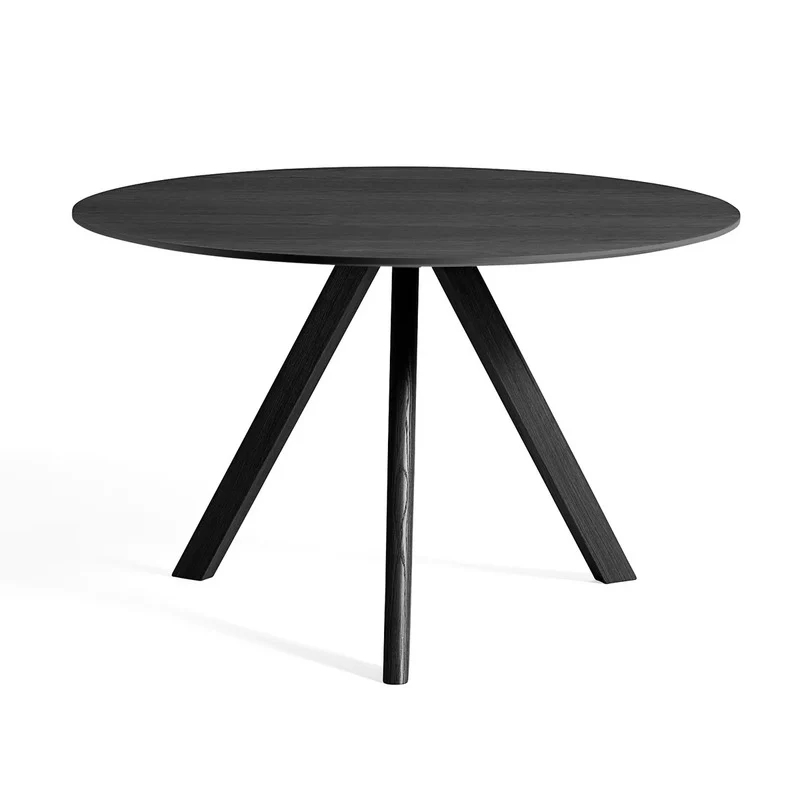 B-Ware HAY Copenhague CPH20 Bistrotisch Tisch Esstisch Schwarz Eiche Rund ø120cm