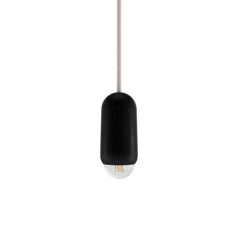 B-Ware Hartô Pendelleuchte Luce Hängeleuchte Eiche schwarz klein Designlampe Lampe S139
