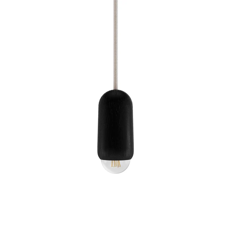 B-Ware Hartô Pendelleuchte Luce Hängeleuchte Eiche schwarz klein Designlampe Lampe S139